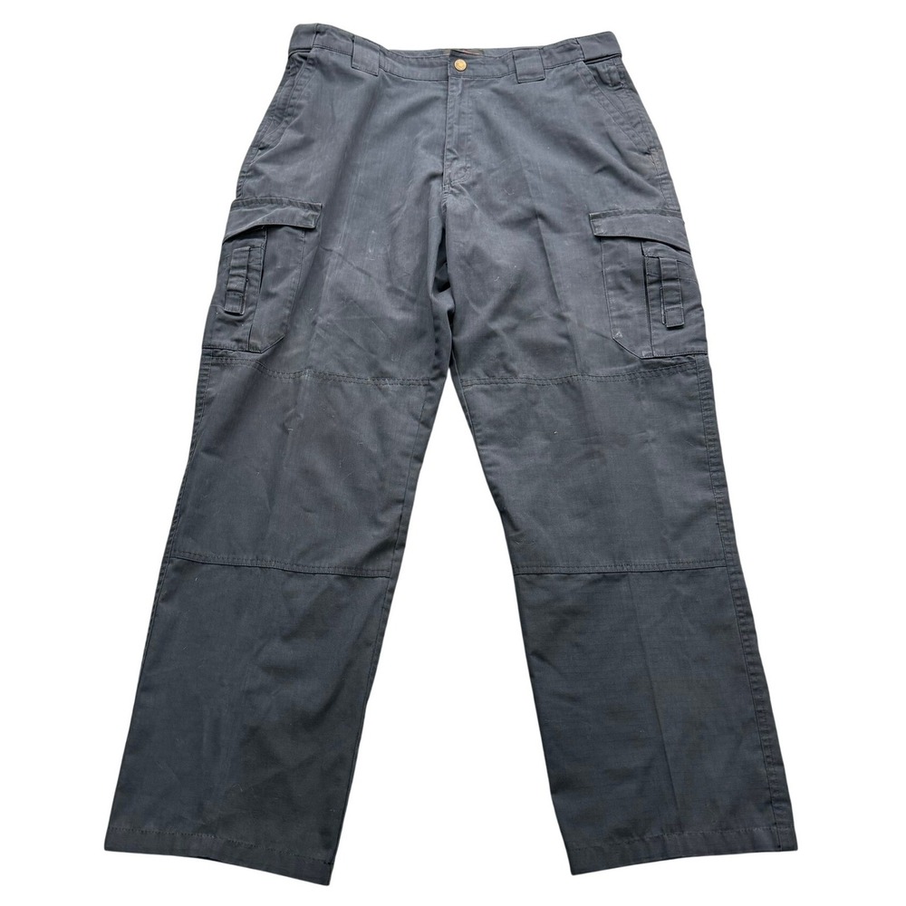 TRU-SPEC Pants Men's Size 38 Black Tactical Cargo Zip Fly Utility Work